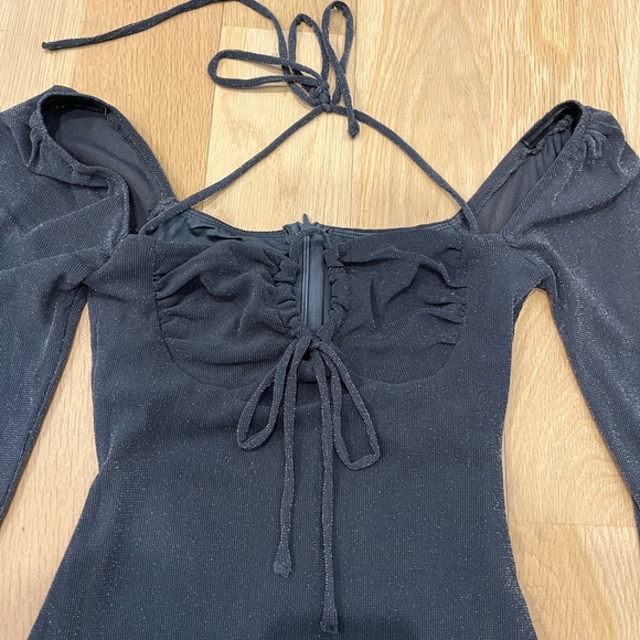 Princess Polly Gray Shimmer Dress - Picture 4 of 4